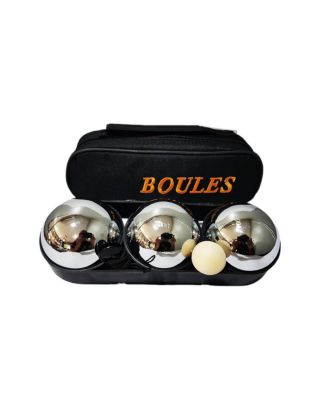 ลูกเปตอง BOULES พร้อมกระเป๋า (1 ชุด 3 ลูก) ลายเกลี้ยง