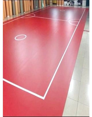 พื้นสนาม ตะกร้อ ฝึกซ้อม 1 สนาม ขนาดกว้าง 12.60 เมตร x ยาว 20 เมตร (1สนามใช้ 252 ตรม.) หนา 4.7 มม.