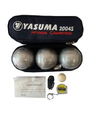 ลูกเปตอง Yasuma 2004 ชุปฮาร์ดโครม ชนิดแข่งขัน (1 ชุด 6 ลูก)