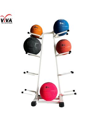 VIVA ชั้นวาง เมดิซินบอล 8 ลูก ตั้งแต่ 1-10 กก. (Ball Rack 8)