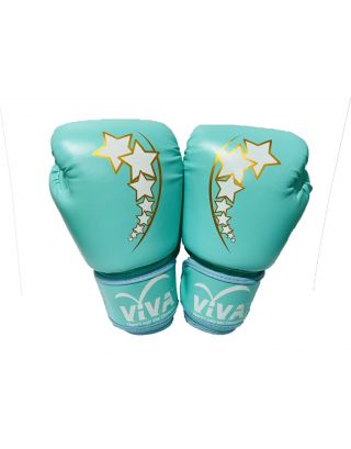 VIVA นวมมวย หนัง PVC รุ่น Pastel Star ขนาด 8oz สีเขียวมิ้นท์