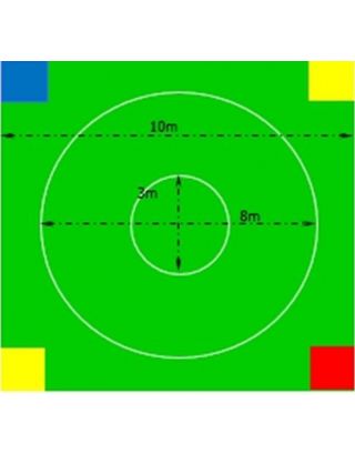 พื้นสนาม ปันจักสีลัต แข่งขัน ขนาด 1x1 ม. หนา 50 มม. พื้นที่ 144 ตร.ม.
