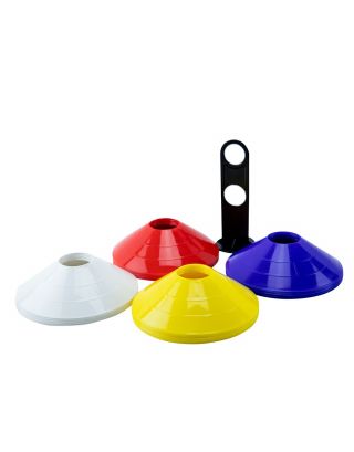 VIVA มาร์คเกอร์ โคนพลาสติก 1 ชุด 40 อัน พร้อมขาตั้ง (เส้นผ่านศูนย์กลาง 7.5 นิ้ว สูง 2 นิ้ว)