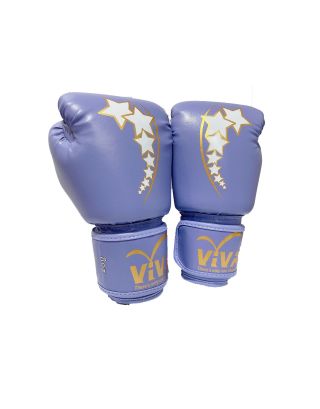 VIVA นวมมวย หนัง PVC รุ่น Pastel Star ขนาด 10oz สีม่วงลาเวนเดอร์