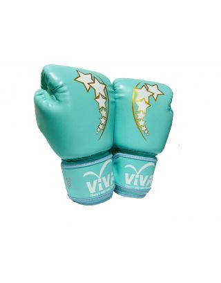 VIVA นวมมวย หนัง PVC รุ่น Pastel Star ขนาด 12oz สีเขียวมิ้นท์