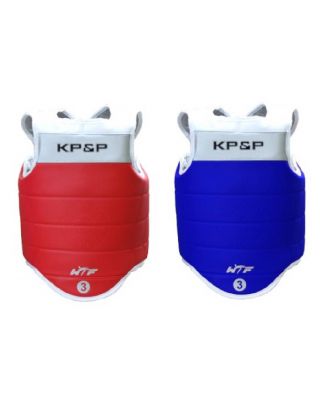 เกราะป้องกันลำตัว แข่งขัน เทควันโด วงจรอิเล็กทรอนิกส์ สีแดง/น้ำเงิน