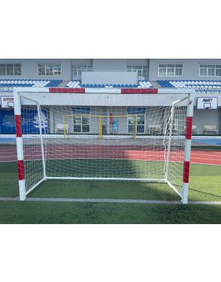 VIVA เสาประตู โกล์หนู ขนาดมาตรฐาน 2x1 ม. (เหล็กกลม 1.5 นิ้ว หนา 3 มม.) พร้อมตาข่าย (คู่)