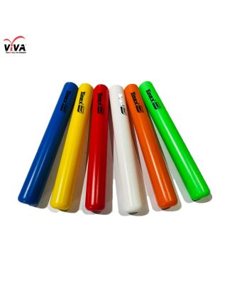 คธาวิ่งผลัด พลาสติก 1 ชุด 6 อัน รับรองมาตรฐานโดยกรีฑาโลก (WA Approved)