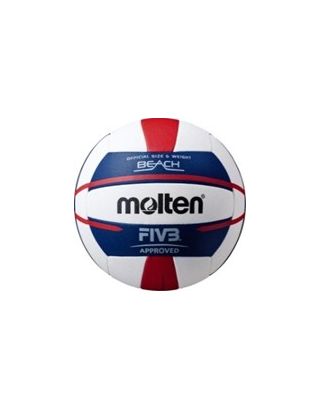 วอลเลย์บอล ชายหาด หนังเย็บแข่งขันนานาชาติ MOLTEN หนัง PU #5 นุ่มพิเศษ รุ่น V5B5000 (FIVB APPROVED)