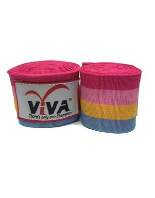 VIVA ผ้าพันมือ นักมวย ขนาด 4 เมตร (1 คู่) - สีรุ้ง