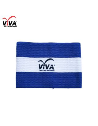 VIVA ปลอกแขนกัปตันทีม แบบยางยืด 3 แถบ (อัน) สีน้ำเงิน