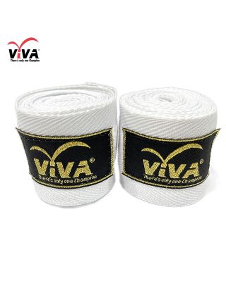 Super sales !!  VIVA ผ้าพันมือ นักมวย ขนาด 4 เมตร (1 คู่)-White