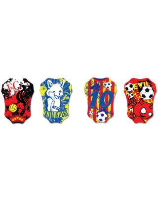 VIVA สนับแข้ง มีสาย SPL Shinguard + Strap รุ่น CHAMP ขนาด 8x17 ซม.