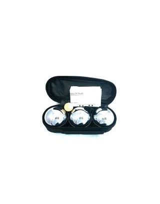 VIVA BOULES ลูกเปตอง พร้อมกระเป๋า ( 1 ชุด 3 ลูก)-ลาย 0 (ลายเกลี้ยง)