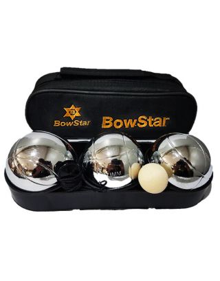 VIVA ลูกเปตอง Bow Star บรรจุในกระเป๋า พร้อมลูกแก่น และเชือกวัดระยะ (1 ชุด 3 ลูก)-ลาย 1