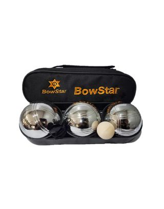 VIVA ลูกเปตอง Bow Star บรรจุในกระเป๋า พร้อมลูกแก่น และเชือกวัดระยะ (1 ชุด 3 ลูก)-ลาย 2