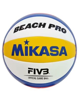 วอลเลย์บอล ชายหาด หนังเย็บ PU MIKASA รุ่น BV550C-WYBR FIVB APPROVED