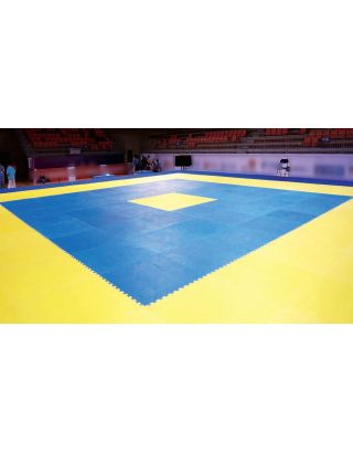 พื้นสนาม เทควันโด (EVA) ขนาด 12x12 ม. หนา 25 มม. แบบ 4 เหลี่ยม แผ่น 102x102 ซม.