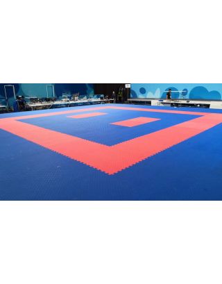 พื้นสนาม คาราเต้ แข่งขัน XPE ขนาด 12x12 ม. หนา 20 มม. รวม 144 ตร.ม. (WKF Approved)