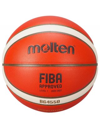 บาสเกตบอล หนัง PU MOLTEN รุ่น B6G4550 FIBA APPROVED เบอร์ 6
