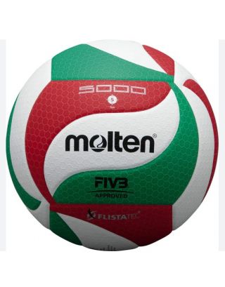 วอลเลย์บอล หนังอัด MOLTEN หนัง PU #5 TH นุ่มพิเศษ รุ่น V5M5000 (FIVB APPROVED)