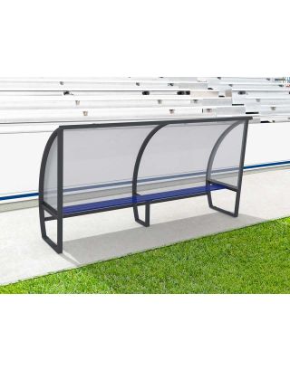 ม้านั่ง นักกีฬาสนามฟุตบอล 6 ที่นั่ง SODEX สูง 1.6 ม. ยาว 3 ม.