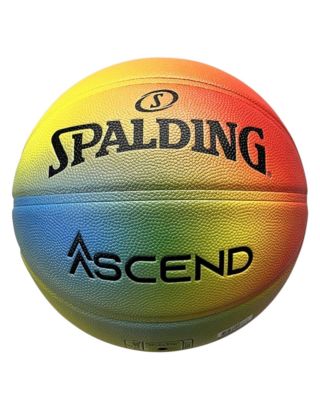 บาสเกตบอล หนัง PREMIUM COMPOSITE SPALDING รุ่น Ascend™ Bright Rainbow เบอร์ 7