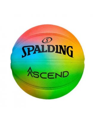 บาสเกตบอล หนัง Premium Composite SPALDING รุ่น Ascend Series Rainbow เบอร์ 7