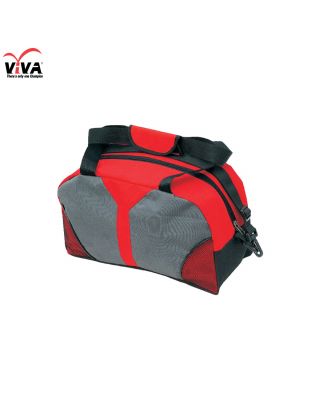 VIVA กระเป๋าใส่อุปกรณ์กีฬา ขนาด 17x10x7.5 นิ้ว มีซิปช่องใหญ่ สายสะพายปรับได้