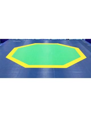 พื้นสนาม เทควันโด (EVA) ขนาด 12x12 ม. หนา 25 มม. แบบ 8 เหลี่ยมแบบใหม่ (WTF Approved)