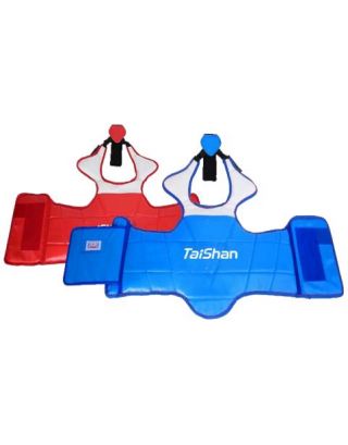 เกราะป้องกันหน้าอก เทควันโด หนัง PU อย่างดี